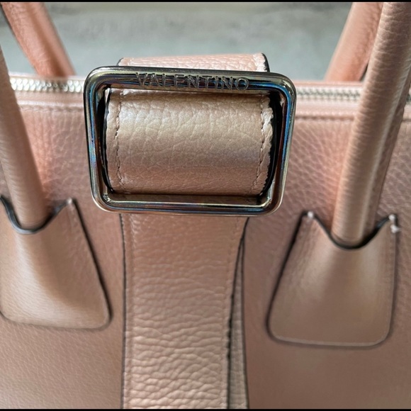 SOLD! - Valentino Minimi Rock Studded Rose Gold Satchel - Picture 7 of 8